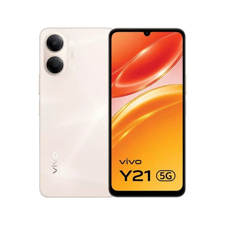 Vivo Y21 5G 6GB/128GB | 50MP Camera, 6.58" 90Hz Display, 5000mAh Battery, Champagne Gold