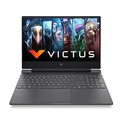 HP Victus Gaming Laptop, AMD Ryzen 5 5600H, 4GB RTX 3050 GPU, 15.6-inch (39.6 cm) FHD IPS 144Hz, 8GB DDR4, 512GB SSD, Backlit KB, 9ms Response time (Win 11, MSO, Silver, 2.37 kg),FB0050AX