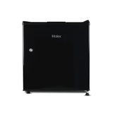 Haier HRD-752KSA 50L Single Door Refrigerator 2 Star Direct Cool Mini Fridge Black Steel with Lock & Key | Compact Cooling Solution