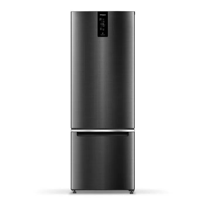 Whirlpool 285L 2 Star Double Door Bottom Mount Refrigerator, Steel Onyx (W.POOL REF 21806)