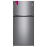 LG 592L 1-Star Frost-Free Double Door Fridge - Platinum Silver