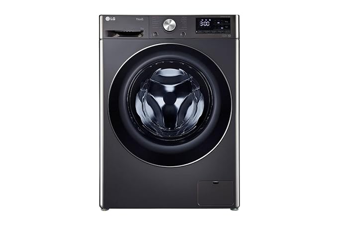 LG 11 Kg 5 Star Inverter Wi-Fi Fully-Automatic Front Load Washing Machine with In-Built Heater (FHP1411Z9B, Black VCM, AI DD Technology, 1400 RPM & Steam+)