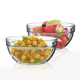 Luminarc Tempered Stackable 1.1L, 2.0 L Mixing Bowl Pack of 2