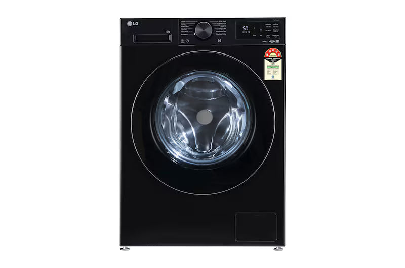 LG 12 KG Front Load Washing Machine | AI Direct Drive™ | Steam | 5 Star | Onyx Black | Model FX1412N5O