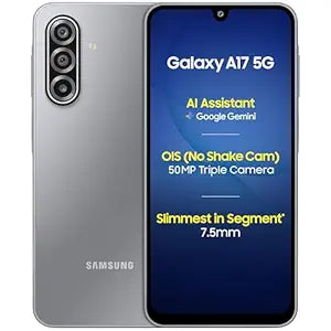 Samsung Galaxy A17 5G A176B Grey 8GB RAM 128GB Storage Dual SIM Android Smartphone Without Charger