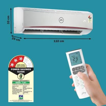 Godrej 2 Ton 3 Star Split AC SFC 24LTC3-WWR with Copper Condenser | Silent Operation | Efficient Performance for Large Rooms