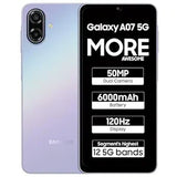 Samsung Galaxy A07 5G SM-A076B Light Violet 4GB RAM 128GB Storage Dual SIM 5G Smartphone