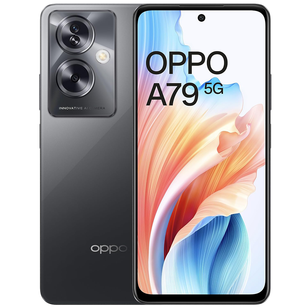 OPPO A79 5G: Midnight Black, 8GB RAM, 128GB Storage - Stylish powerhouse.