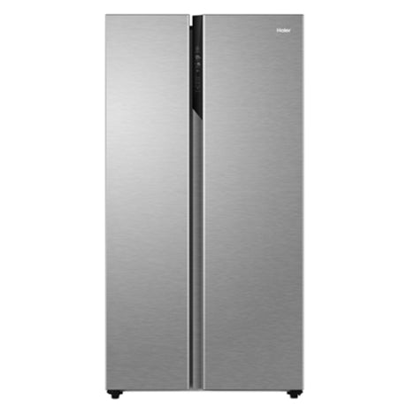 Haier 630L Side-by-Side - Shiny Steel, Magic Cooling, optimal for home.