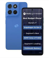 Motorola G57 Power 5G (Regatta, 8GB RAM, 128GB Storage) – Snapdragon 6s Gen 4 & 7000mAh Battery