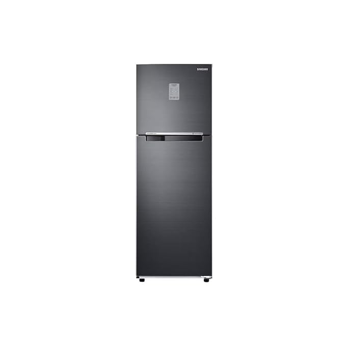 SAMSUNG 256 L Convertible Freezer Double Door Refrigerator Black Matt (RT30C3732B1)