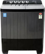 Voltas Beko 14 Kg Semi-Automatic Top Load Washing Machine | 5 Star, Double Waterfall, Black/Grey | WTT140UPA/BKSS