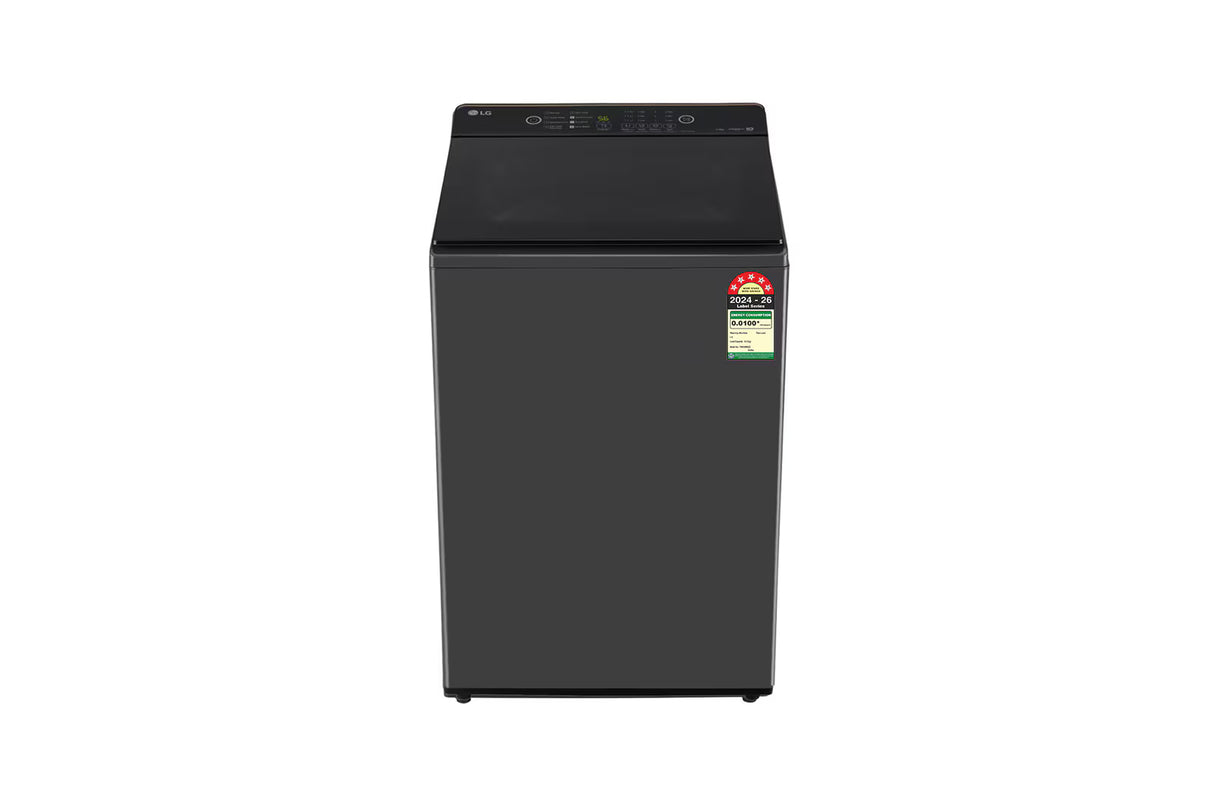LG 8 kg 5 Star Top Load Washing Machine | T80KMMB3Z | Hard Water Wash, Middle Black