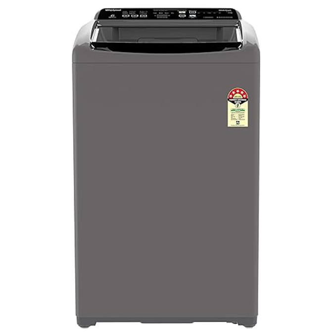 Whirlpool 7.5kg 5-Star Fully-Automatic Top Load Washer (WHITEMAGIC ELITE 7.5 GREY 10YMW - 31370)