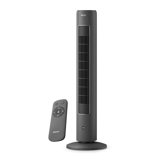 Philips CX 5535/11 High Performance Bladeless Technology Tower Fan with Touchscreen Panel