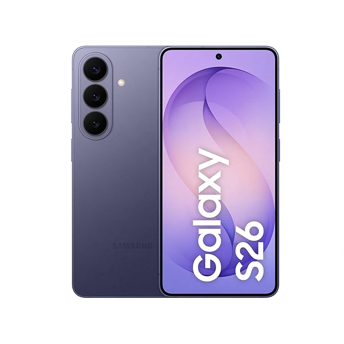 Samsung Galaxy S26 5G Smartphone (12GB RAM, 256GB Storage, Cobalt Violet) | AI Phone | 50MP Camera | Fast Performance