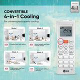 LG AW-Q24WWXA 2 Ton 3 Star Wi-Fi Dual Inverter Window AC (2026 Model) | Convertible 4-in-1 Cooling | 100% Copper Condenser | ThinQ Smart App Control | HD Filter | White