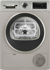 Bosch 9 Kg Silver Inox Tumble Dryer – Series 4 Condenser Model WPG24108IN