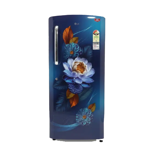 LG 224L Double Door Refrigerator | GL-D2336YABW | Smart Inverter Compressor, Black Finish