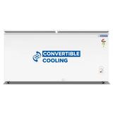 Blue Star 484L Double Door Convertible Deep Freezer (CF3-500MEW, White) | Heavy Duty Casters | Fast Cooling | Commercial Use
