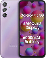 Samsung Galaxy F15 5G (Groovy Violet, 6GB RAM, 128GB Storage)