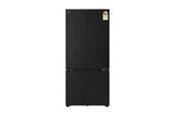 LG 574L French Door Refrigerator Wi-Fi Convertible Smart Inverter Fresh Converter+ Door Cooling+ Black Glass 3 Star