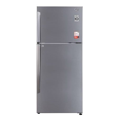 LG 412L Frost-Free Double Door Refrigerator - Shiny Steel