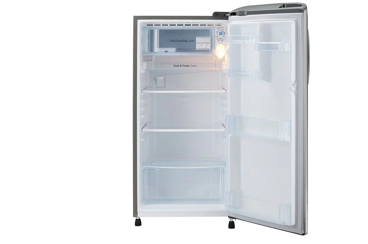 LG GLD1936YARW 185L 3-Star Direct Cool Single Door Refrigerator – Fast Ice Making, Toughened Glass Shelves, Red Waterlily (2026 Model)