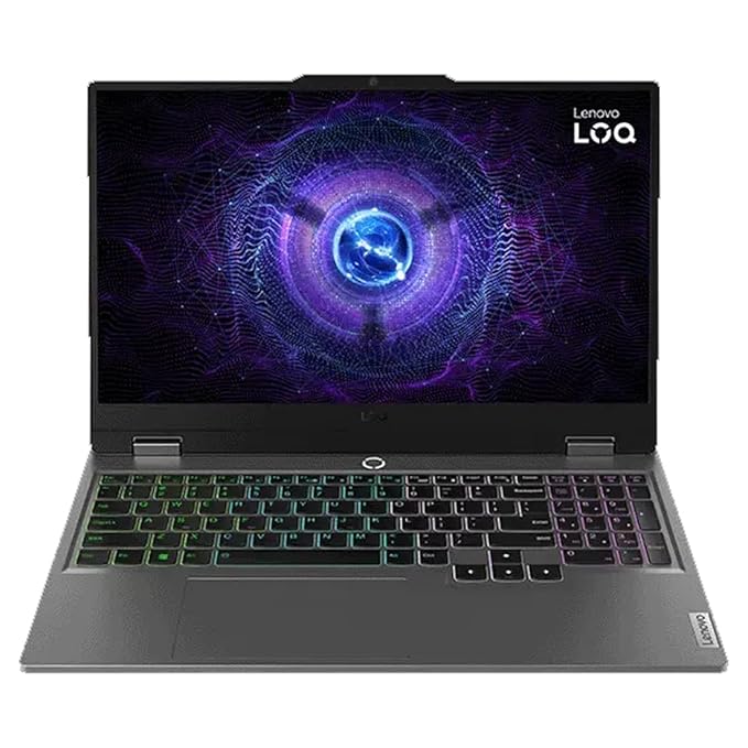 Lenovo LOQ 15IRX9 Intel Core i5-13450HX 15.6" (39.6cm) 144Hz 300Nits FHD Gaming Laptop (2x12GB/512GB SSD/Win 11/NVIDIA RTX 3050 6GB Graphics/Office 21/Luna Grey/2.38Kg), 83DV00KUIN