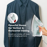 Havells Elece 1200W Steam Iron: 170ml Tank, Self-Clean, Vertical Steaming (Pista Green)