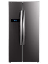 TOSHIBA 587 L Inverter Side by Side Refrigerator Appliance (GR-RS530WE-PMI(06), Stainless Steel Finish)