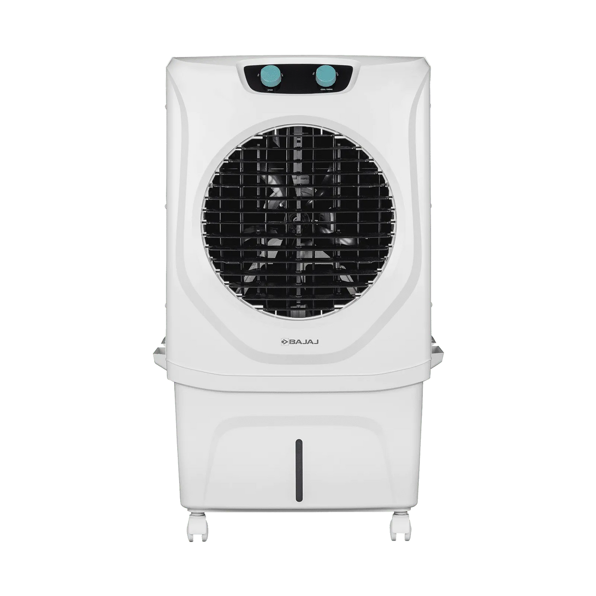 Bajaj Shield Chisel 74L Desert Air Cooler – Turbo Fan Technology, 4-Way Swing, White