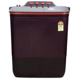 Havells-Lloyd 8 Kg 5 Star Semi-Automatic Top Load Washing Machine (GLWS805EXA Plum Cola With Pink lid, Double Layered Toughened Glass Lids)