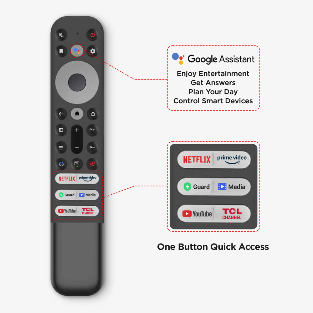TCL 189 cm (75 inches) 4K Ultra HD Smart QD-Mini LED Google TV 75C755 (Black)