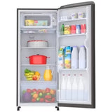 Haier 185 L Direct Cool Single Door 2 Star Refrigerator grey, HRD2062BRBN