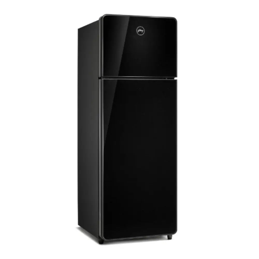 Godrej Eon Crystal 272 Litres 2 Star Frost Free Double Door Refrigerator with Advanced Inverter Technology (RT EONCRYSTAL 310B RI OB, Black Glass)