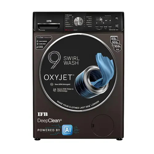 IFB 9 Kg 5 Star Fully Automatic Front Load Washing Machine With Built-in Heater, Smart Management (EXECUTIVE MXC 9014 SSL, Mocha)