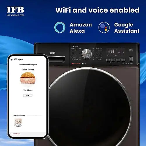 IFB 9 Kg 5 Star Fully Automatic Front Load Washing Machine With Built-in Heater, Smart Management (EXECUTIVE MXC 9014 SSL, Mocha)