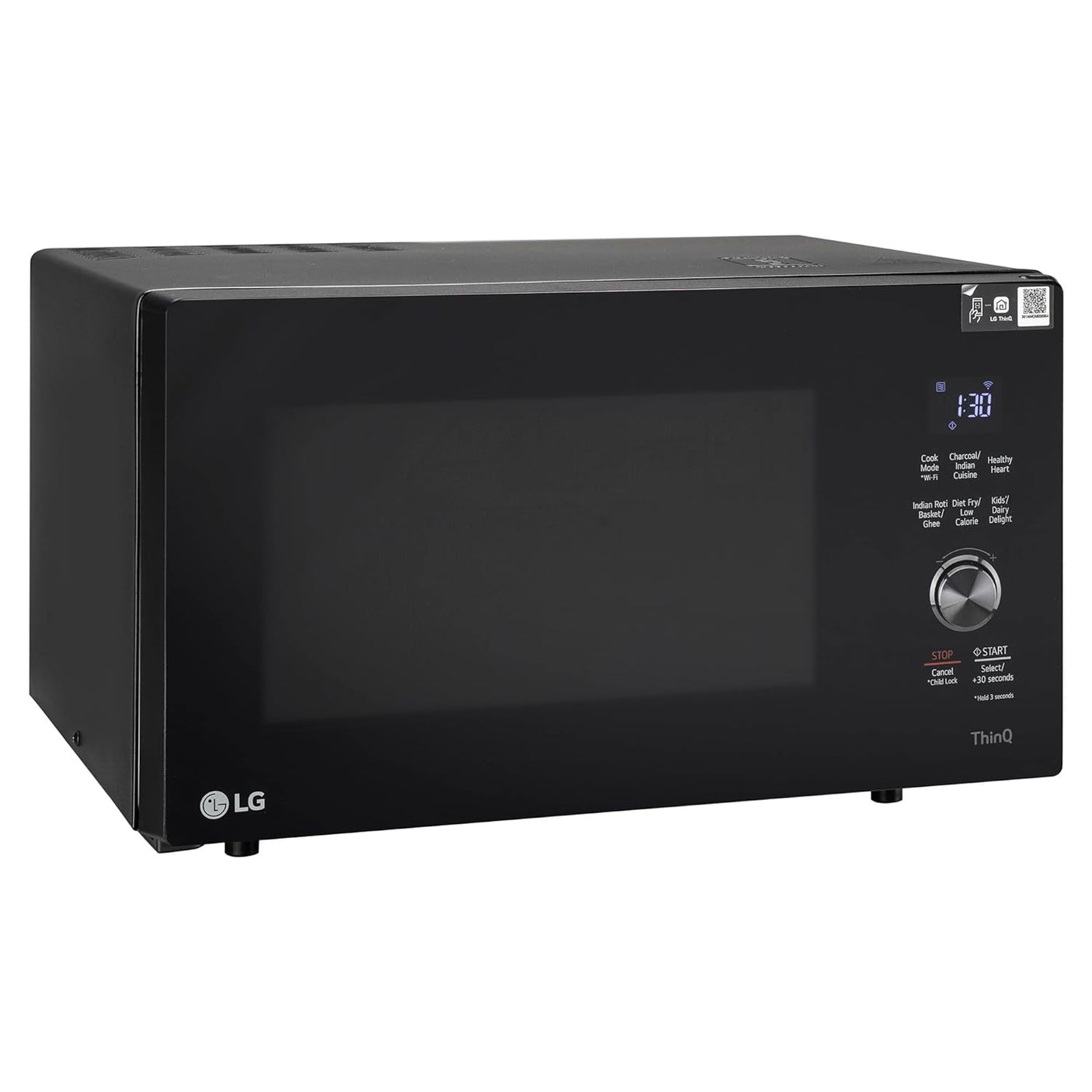 LG 28 L Wi-Fi Enabled Charcoal Convection Healthy Microwave Oven (MJEN286UFW, Black, Diet Fry) - 2023 Model