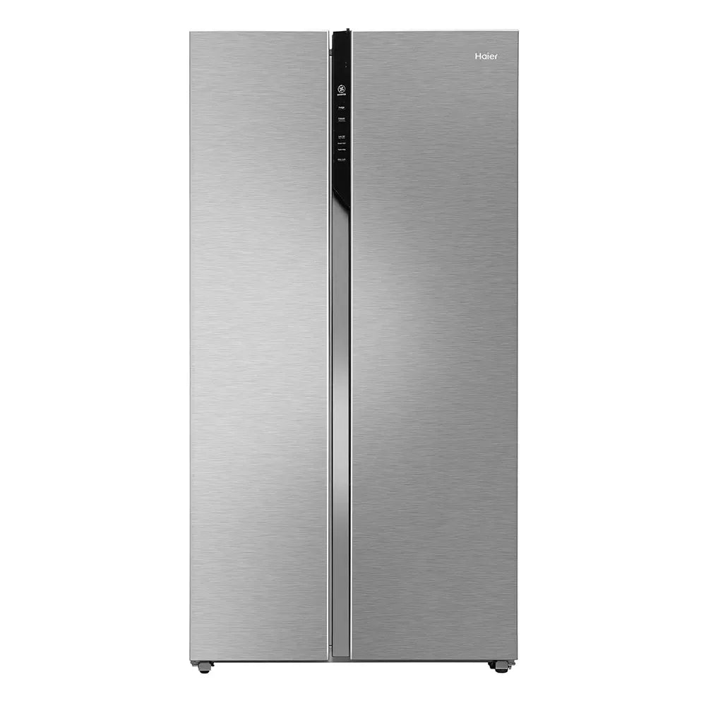 Haier 602 L Side-by-Side Refrigerator with 3 Star, Frost Free, WiFi Enabled, Stabilizer Free Operation (HRS-682SSU1, Shiny Steel)