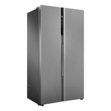 Haier 602 L Side-by-Side Refrigerator with 3 Star, Frost Free, WiFi Enabled, Stabilizer Free Operation (HRS-682SSU1, Shiny Steel)