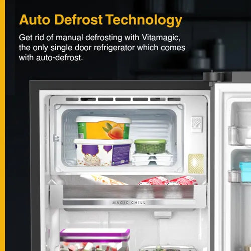 Whirlpool 192 Litres 3 Star Single Door Refrigerator (215 VMPRO PRM 3S ALPHA STEEL-Z ,73131)