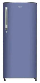 Haier Single Door Refrigerator 205 Litres 2 Star DEFT- Diamond Edge Freezing Technology, Stabilizer Free Operation HRD-2262BRB-N Radish Blue