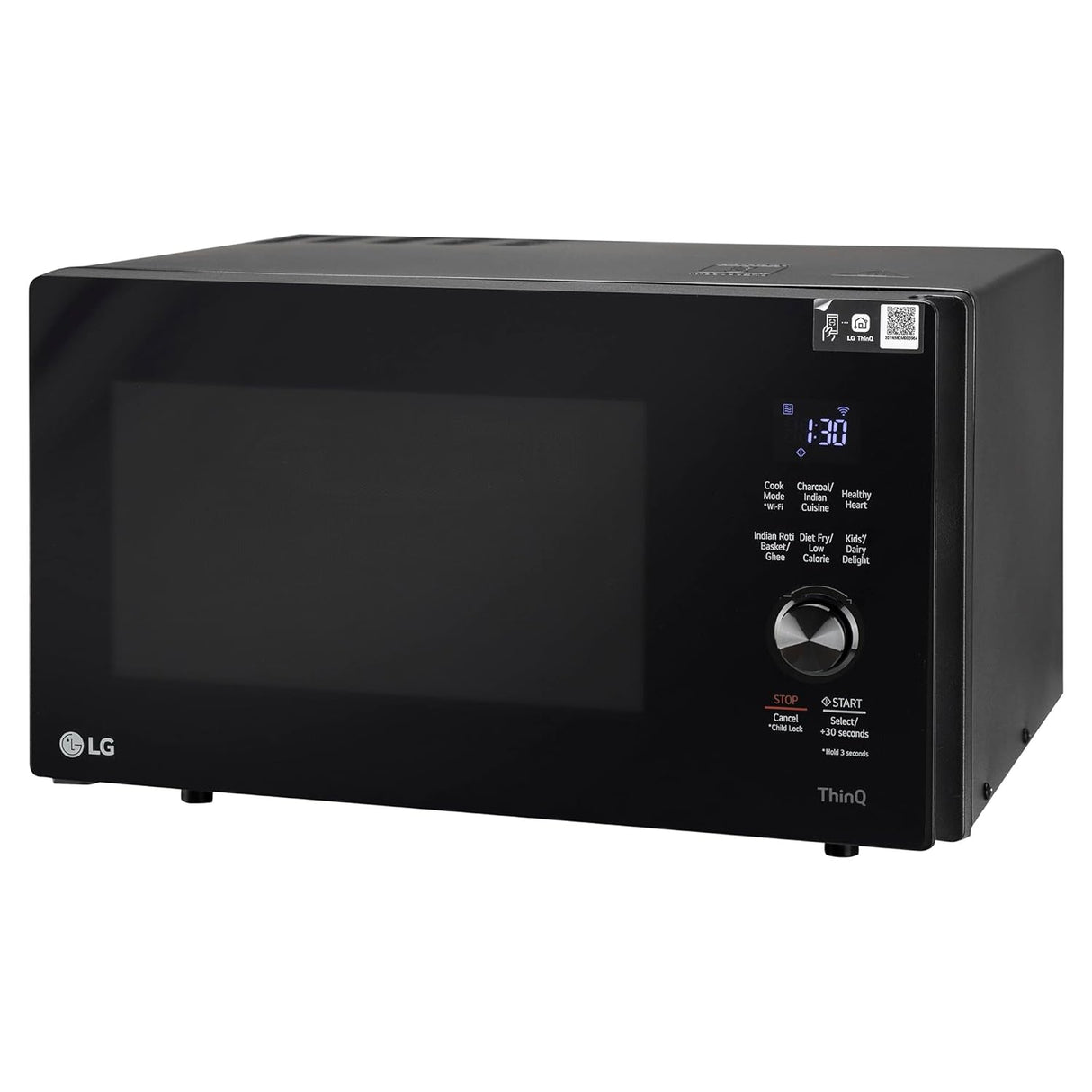 LG 28 L Wi-Fi Enabled Charcoal Convection Healthy Microwave Oven (MJEN286UFW, Black, Diet Fry) - 2023 Model