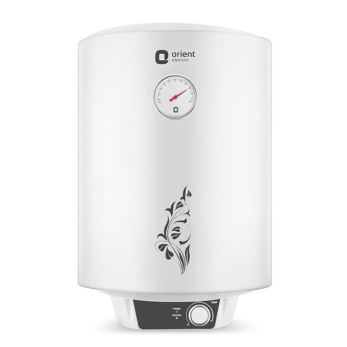 Orient Electric 25L Storage Geyser (URJA+ 25LT, White) - Efficient and spacious.