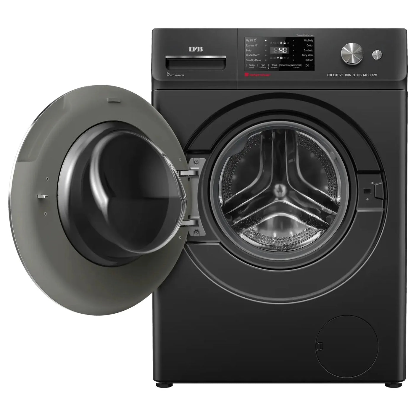 IFB 9 kg 5 Star Wi-Fi Inverter Fully Automatic Front Load Washing Machine (Executive BXN 9014K, AI Technology, Black)