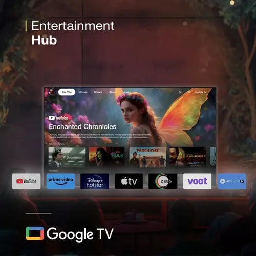 Sansui 140cm (55 Inches) 4K Ultra HD Smart Google LED TV - HDR10+, HLG, DTS Studio Sound & Dolby Audio, (JSWG55GSUHD)