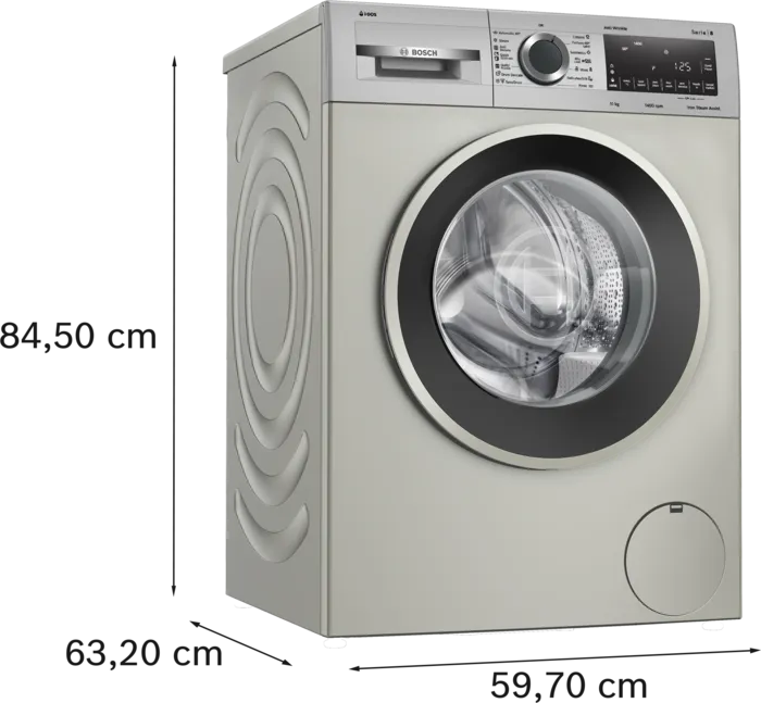 Bosch 11 Kg Fully Automatic Front Load Washing Machine With AutoStain Removal (Series 8, WGA264AXIN, Silver inox)