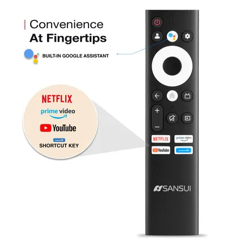 Sansui 80 cm (32 Inch) HD LED Google TV - HDR 10/HLG, Google Voice Assistant, Dolby Audio, JSWG32GSHD