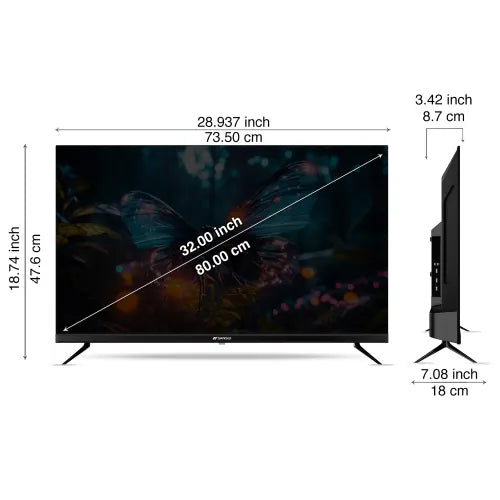 Sansui 80 cm (32 Inch) HD LED Google TV - HDR 10/HLG, Google Voice Assistant, Dolby Audio, JSWG32GSHD